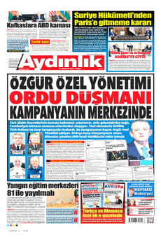 AYDINLIK GAZETESİ 10 Ağustos 2025 gazete manşeti