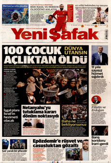 YENİ ŞAFAK 11 Ağustos 2025 gazete manşeti