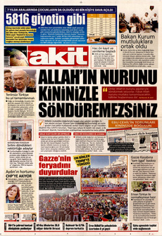 YENİ AKİT 11 Ağustos 2025 gazete manşeti