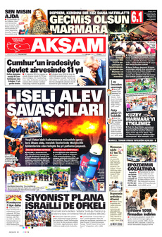 AKŞAM 11 Ağustos 2025 gazete manşeti