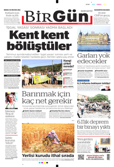 BİRGÜN 11 Ağustos 2025 gazete manşeti