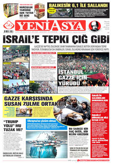 YENİ ASYA 11 Ağustos 2025 gazete manşeti
