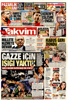 TAKVİM 11 Ağustos 2025 gazete manşeti