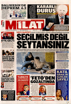 MİLAT 11 Ağustos 2025 gazete manşeti