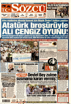 SÖZCÜ 13 Ağustos 2025 gazete manşeti