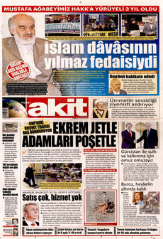 YENİ AKİT 13 Ağustos 2025 gazete manşeti