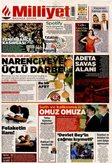MİLLİYET 13 Ağustos 2025 gazete manşeti