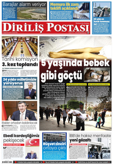 DİRİLİŞ POSTASI 13 Ağustos 2025 gazete manşeti