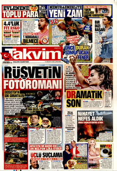 TAKVİM 13 Ağustos 2025 gazete manşeti