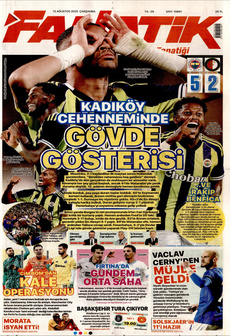 FANATİK 13 Ağustos 2025 gazete manşeti