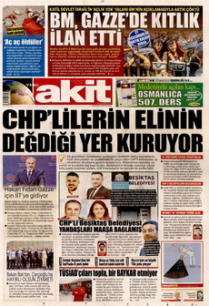 YENİ AKİT 23 Ağustos 2025 gazete manşeti