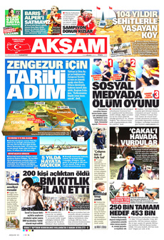 AKŞAM 23 Ağustos 2025 gazete manşeti
