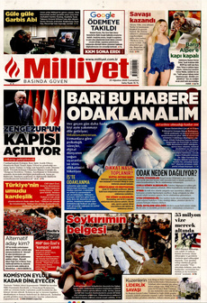 MİLLİYET 23 Ağustos 2025 gazete manşeti