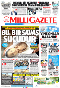 MİLLİ GAZETE 23 Ağustos 2025 gazete manşeti