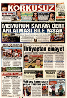 KORKUSUZ 23 Ağustos 2025 gazete manşeti