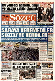 SÖZCÜ 24 Ağustos 2025 gazete manşeti
