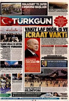 TÜRKGÜN 24 Ağustos 2025 gazete manşeti