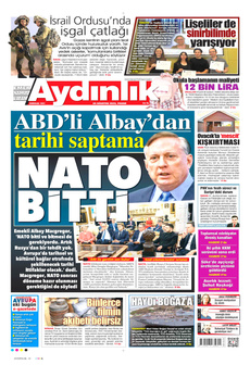 AYDINLIK GAZETESİ 24 Ağustos 2025 gazete manşeti