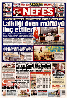 NEFES 26 Ağustos 2025 gazete manşeti
