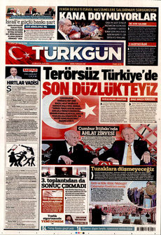 TÜRKGÜN 26 Ağustos 2025 gazete manşeti