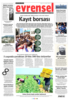 EVRENSEL 26 Ağustos 2025 gazete manşeti