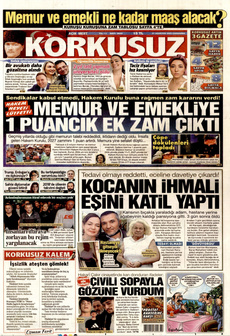 KORKUSUZ 27 Ağustos 2025 gazete manşeti