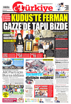 TÜRKİYE GAZETESİ 18 Eylül 2025 gazete manşeti