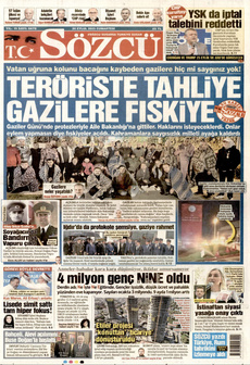 SÖZCÜ 20 Eylül 2025 gazete manşeti
