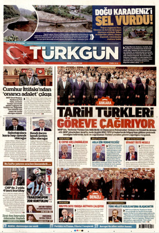 TÜRKGÜN 21 Eylül 2025 gazete manşeti