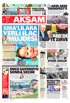 AKŞAM 21 Eylül 2025 gazete manşeti