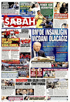 SABAH 22 Eylül 2025 gazete manşeti