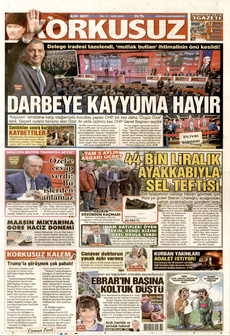 KORKUSUZ 22 Eylül 2025 gazete manşeti
