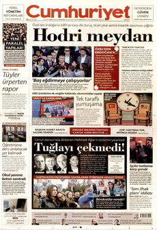 CUMHURİYET 23 Eylül 2025 gazete manşeti