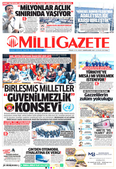 MİLLİ GAZETE 23 Eylül 2025 gazete manşeti