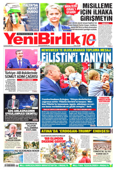 YENİBİRLİK 23 Eylül 2025 gazete manşeti