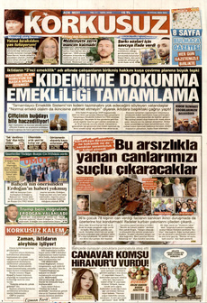 KORKUSUZ 23 Eylül 2025 gazete manşeti