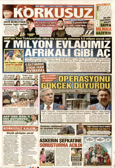KORKUSUZ 24 Eylül 2025 gazete manşeti