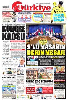 TÜRKİYE GAZETESİ 25 Eylül 2025 gazete manşeti