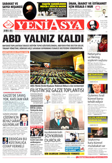 YENİ ASYA 25 Eylül 2025 gazete manşeti