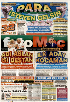 FOTOMAÇ 26 Eylül 2025 gazete manşeti