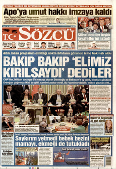 SÖZCÜ 3 Ekim 2025 gazete manşeti