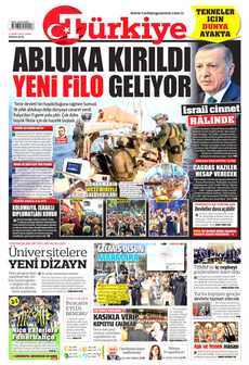 TÜRKİYE GAZETESİ 3 Ekim 2025 gazete manşeti