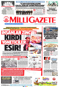 MİLLİ GAZETE 3 Ekim 2025 gazete manşeti