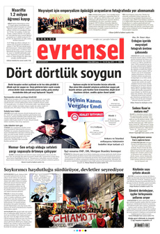 EVRENSEL 3 Ekim 2025 gazete manşeti