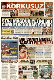 KORKUSUZ 3 Ekim 2025 gazete manşeti