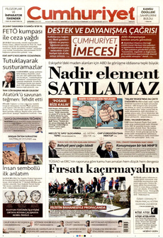 CUMHURİYET 8 Ekim 2025 gazete manşeti