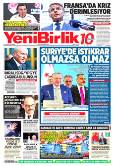 YENİBİRLİK 8 Ekim 2025 gazete manşeti