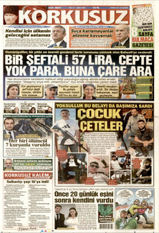 KORKUSUZ 8 Ekim 2025 gazete manşeti