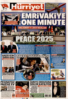 HÜRRİYET 14 Ekim 2025 gazete manşeti