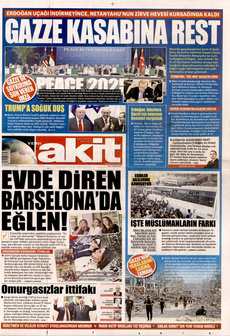 YENİ AKİT 14 Ekim 2025 gazete manşeti